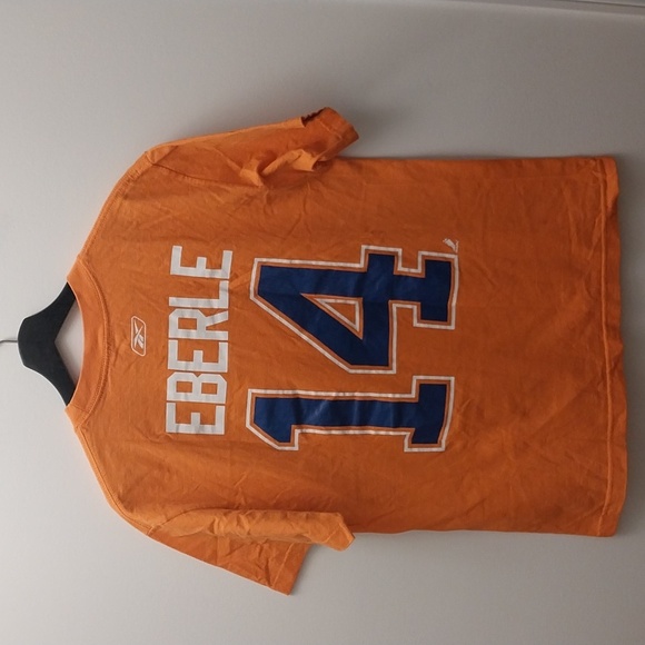 Reebok t-shirt Oilers team sz Medium in Orange - Picture 3 of 3